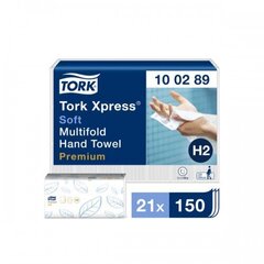 <p>Салфетки для рук XPRESS PREMIUM ZZ SOFT H2,  150 листов (Tork 100289)</p>
 цена и информация | Туалетная бумага, бумажные полотенца | kaup24.ee