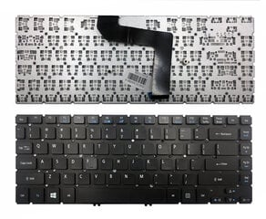 Клавиатура с освещением Acer: Aspire M5-481T M5-481TG M5-481PT M5-481PTG US цена и информация | Аксессуары для компонентов | kaup24.ee