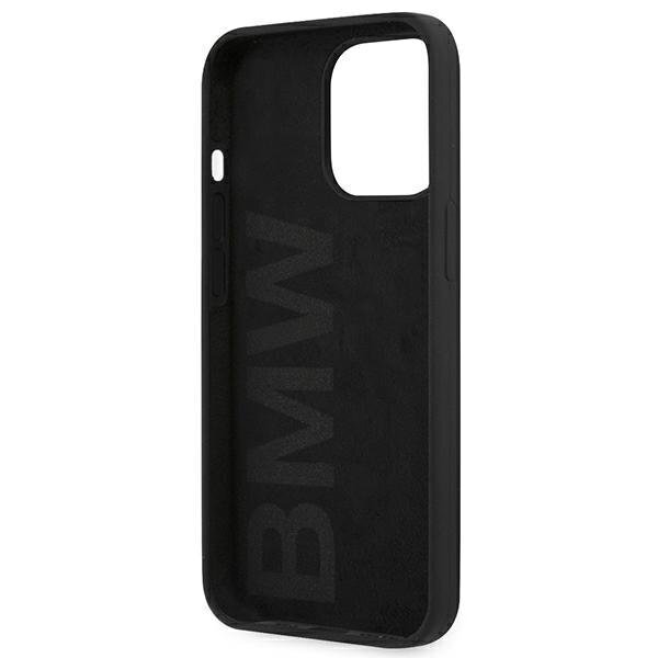 Case BMW BMHCP13XSILBK iPhone 13 Pro Max 6.7 "black / black hardcase Silicone Signature hind ja info | Telefoni kaaned, ümbrised | kaup24.ee