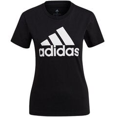 Женская футболка Adidas Essentials Regular T Shirt W GL0722, черный цена и информация | Футболка женская | kaup24.ee