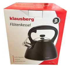 ЧАЙНИК СО СВИСТОКОМ KLAUSBERG 3L KB-7208 цена и информация | Чайники, кофейники | kaup24.ee