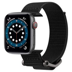 Kellarihm Spigen DuraPro FLEX skirta Apple Watch 4 / 5 / 6 / 7 / SE (42 / 44 / 45 mm) must цена и информация | Аксессуары для смарт-часов и браслетов | kaup24.ee