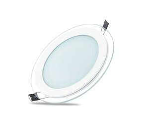 Slim Glass luminaire round (18 W | 3000 K) цена и информация | Потолочные светильники | kaup24.ee