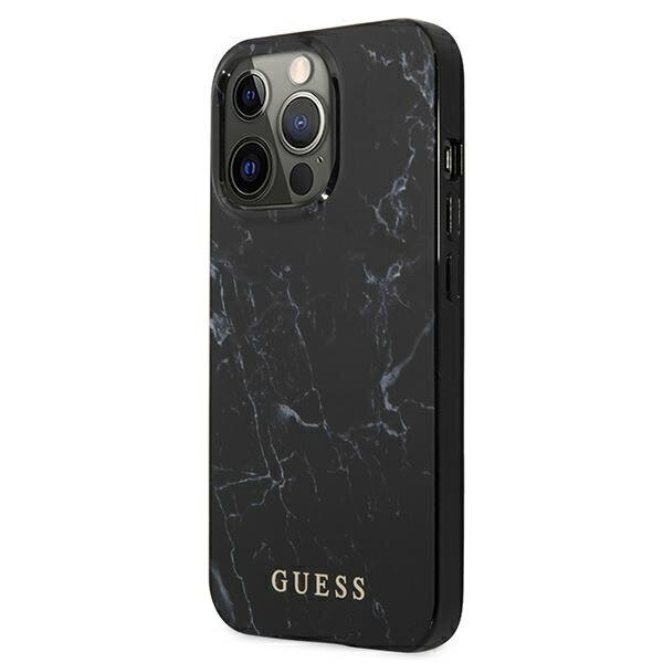 Guess Marble Hardcase originaal telefoniümbris sobib iPhone 13 / 13 Pro / 14, must hind ja info | Telefoni kaaned, ümbrised | kaup24.ee