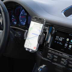 Auto universaalne telefonihoidik Borofone BH52 Windy, must цена и информация | Держатели для телефонов | kaup24.ee