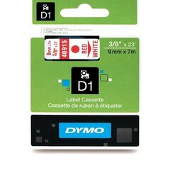 Dymo lint D1 9mmx7m pun./valgel 40915 /5 цена и информация | Аксессуары для принтера | kaup24.ee