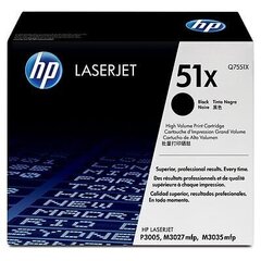 <p>HP LaserJet Q7551A Black Print Cartridge for LJ P3005/M3035mfp/M3027mfp</p>

<p><strong style="padding-right: 7px;">Тип поставки:</strong> Оригинал</p>

<p><strong style="padding-right: 7px;">Количество страниц ( моно, А4):</strong> 13000</p>

<p><strong style="padding-right: 7px;">Цвет (а) картриджа:</strong> черный</p>

<p><strong style="padding-right: 7px;">Compatible Products:</strong>HP LaserJet M3027 MFP (CB416A)|HP LaserJet M3027x MFP (CB417A)|HP LaserJet M3035 MFP (CB414A)|HP LaserJet M3035xs MFP (CB415A)|HP LaserJet P3005 Printer (Q7812A)|HP LaserJet P3005d Printer (Q7813A)|HP LaserJet P3005dn Printer (Q7815A)|HP LaserJet P3005n Printer (Q7814A)|HP LaserJet P3005x Printer (Q7816A)|</p>

<p><br />
Обращаем ваше внимание, что описание товара основано на информации, предоставленной производителем и / или поставщиком товара, поэтому оно может быть неполным, содержать буквы или сокращения на иностранных языках.</p>
 цена и информация | Картриджи и тонеры | kaup24.ee