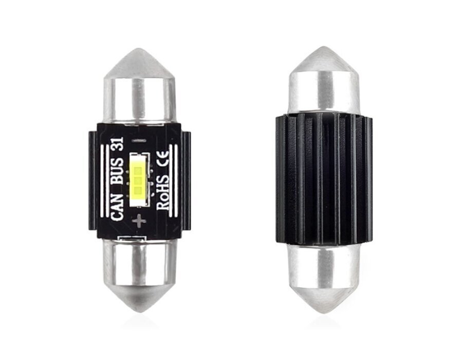 LED Canbus 1 SMD UltraBright 1860 Festoon 31mm Valge 12V / 24V pirnid 2tk. цена и информация | Autopirnid | kaup24.ee