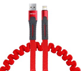 Spring Cable USB+Apple lightning 120 см FullLINK UC-13 цена и информация | Кабели для телефонов | kaup24.ee