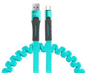 Spring Cable USB+USB-C 120 см FullLINK UC-14 цена и информация | Кабели для телефонов | kaup24.ee