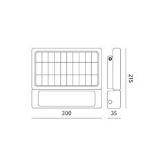 Kohtvalgusti Solar 10W sensoriga, must 1080Lm hind ja info | Aia- ja õuevalgustid | kaup24.ee