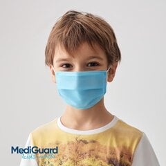 Meditsiinilised ühekordselt kasutatavad 3-kihilised näomaskid (50 tk.) blue цена и информация | Аптечки | kaup24.ee
