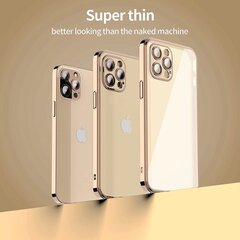 Matte transparent soft case camera protection (electroplated) Apple iPhone 11 selge hind ja info | Telefoni kaaned, ümbrised | kaup24.ee