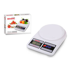 köögikaal Basic Home Digitaalne LCD 7 kg Valge (23 x 16 x 3,6 cm) hind ja info | Köögikaalud | kaup24.ee