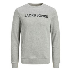 Dressipluus ilma kapuutsita, meeste SWIT CREW Jack & Jones 12182477 Hall hind ja info | Meeste pusad | kaup24.ee