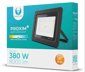 LED prožektor Proxim II 100W | 4500K | IP66 цена и информация | Уличное освещение | kaup24.ee