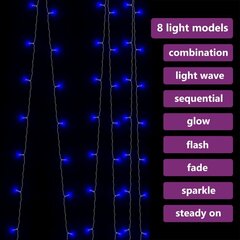 LED valguskardin, 3x3 m цена и информация | Рождественские украшения | kaup24.ee