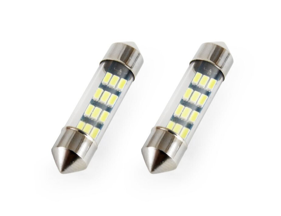 LED Standard Festoon C5W 12xSMD 3014 12V 36mm auto pirnid 2tk. hind ja info | Autopirnid | kaup24.ee