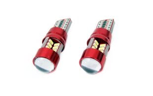 LED Canbus 27SMD 3014 T10e (W5W) valged 12V / 24V auto pirnid 2 tk. цена и информация | Автомобильная ксеноновая лампа D2R 6000К (Китай) | kaup24.ee