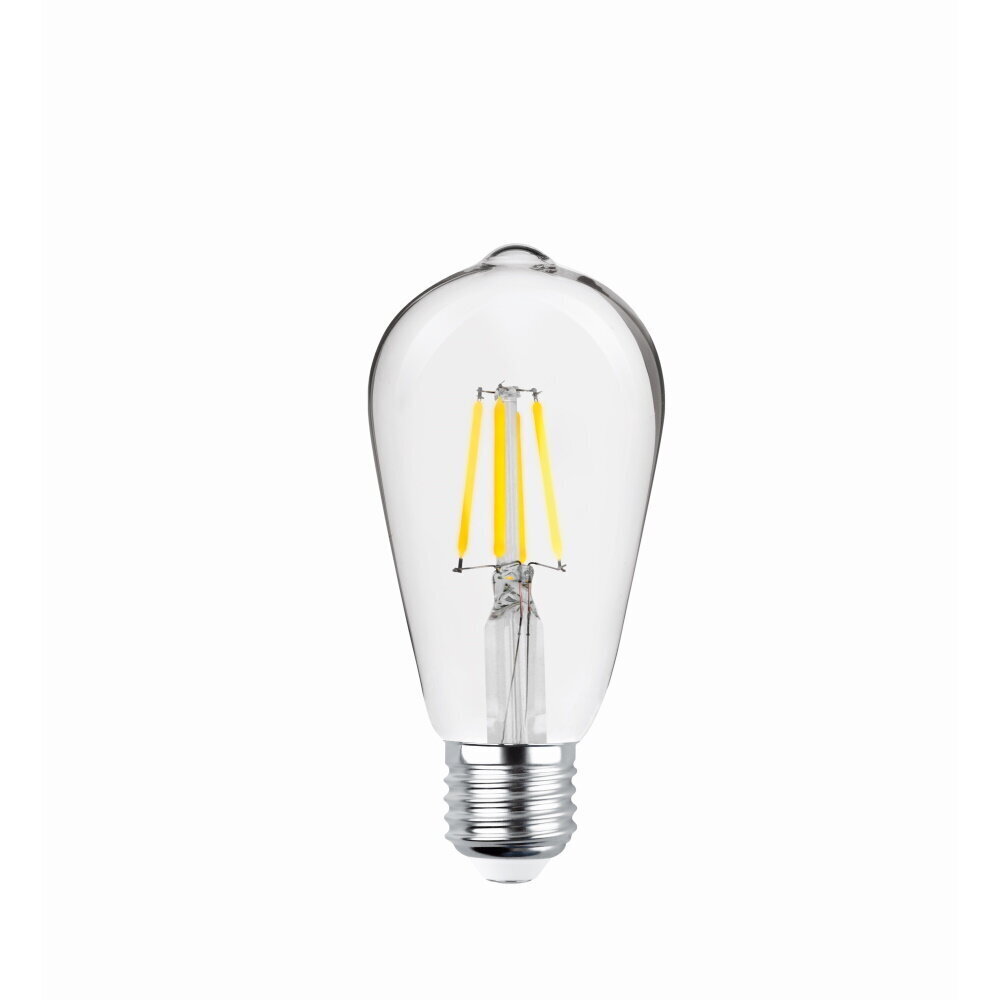 LED hõõgniidi pirn E27 ST64 4W 230V 2700K 470lm COG selge цена и информация | Lambipirnid, lambid | kaup24.ee