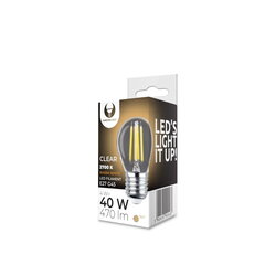 LED hõõglamp E27 G45 4W 230V 2700K 470lm COG läbipaistev цена и информация | Лампочки | kaup24.ee