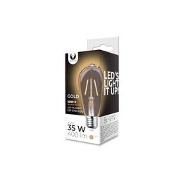 LED lemputės kaitinimo siūlas E27 ST64 4W 230V 2200K 400lm COG auksinis Forever Light цена и информация | Лампочки | kaup24.ee