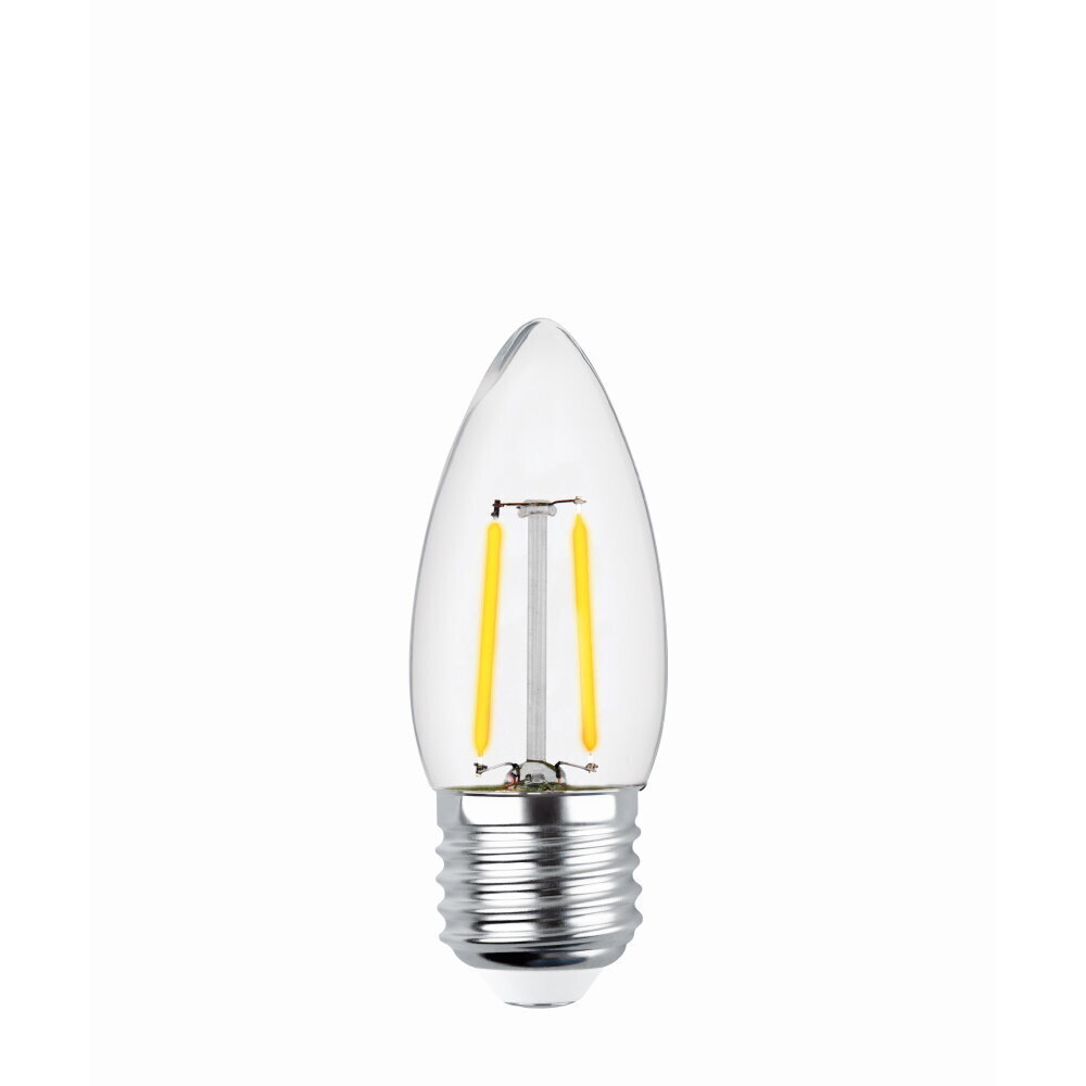 LED hõõglamp E27 C35 2W 230V 2700K 250lm COG läbipaistev цена и информация | Lambipirnid, lambid | kaup24.ee