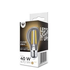 LED hõõglamp E27 A60 4W 230V 2700K 470lm COG läbipaistev цена и информация | Лампочки | kaup24.ee