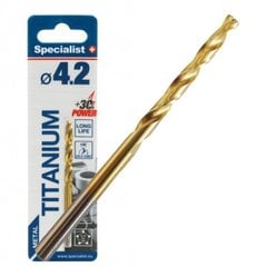 Specialist+ Titanium metallpuurid 4.2mm 1vnt. hind ja info | Käsitööriistad | kaup24.ee