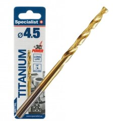 Specialist+ Titanium metallpuurid 4.5mm 1vnt. hind ja info | Käsitööriistad | kaup24.ee