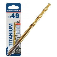 Specialist+ Titanium metallpuurid 4.9mm 1 tk hind ja info | Käsitööriistad | kaup24.ee