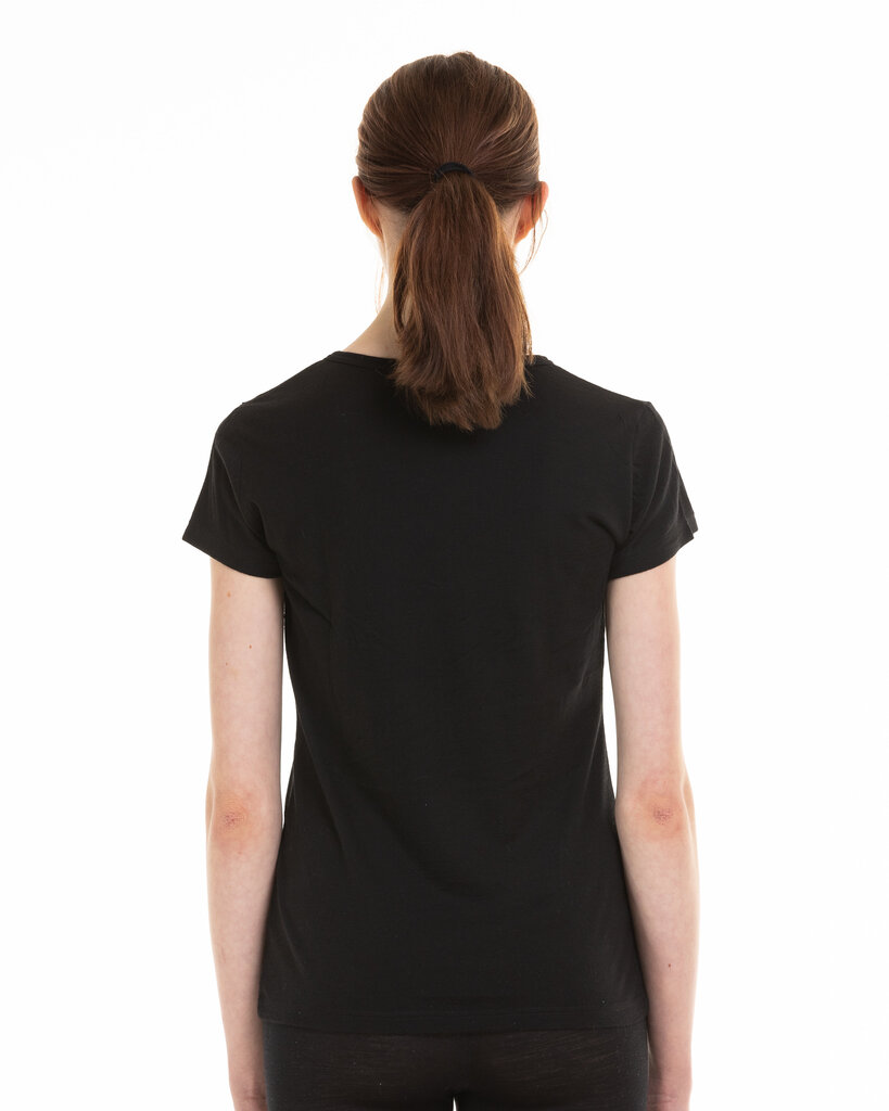 Naiste meriinovillane T-särk, must hind ja info | Naiste termopesu | kaup24.ee