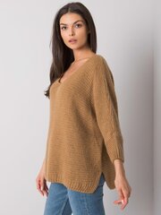 OCH BELLA Camel naiste oversize kampsun. цена и информация | Женские кофты | kaup24.ee