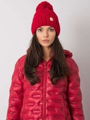 Punase soojustusega talvemüts Poola toode hind ja info | Naiste mütsid ja peapaelad | kaup24.ee