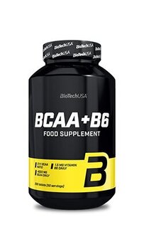 Toidulisand BIOTECH BCAA + B6 200 tabletti hind ja info | Aminohapped | kaup24.ee
