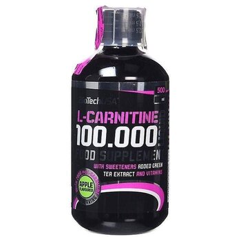 Biotech L-Carnitine 100.000 Liquid 500ml hind ja info | Rasvapõletid | kaup24.ee