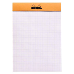 Märkmeplokk A6/80lehte ruut Rhodia oranž 80g, Clairefontaine /10 цена и информация | Тетради и бумажные товары | kaup24.ee