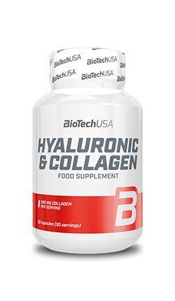 Toidulisand Biotech Hyaluronic & Collagen 30 kapslit цена и информация | Vitamiinid | kaup24.ee