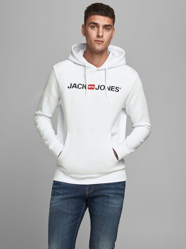 Meeste Dressipluus Jack & Jones, valge XXL hind ja info | Meeste pusad | kaup24.ee