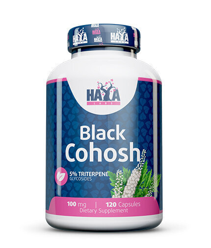 Toidulisand Haya Labs Black Cohosh (musta leedri ekstrakt) 120 kaps., MP-1705/21 hind ja info | Vitamiinid | kaup24.ee