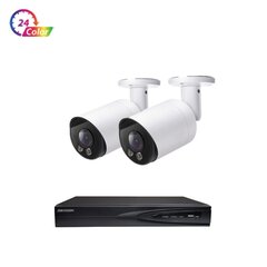 IP-kaamera 5MP Bullet VAI2047HK 24 Color Night Vision + Hikvision NVR 7604 komplekt hind ja info | Valvekaamerad | kaup24.ee