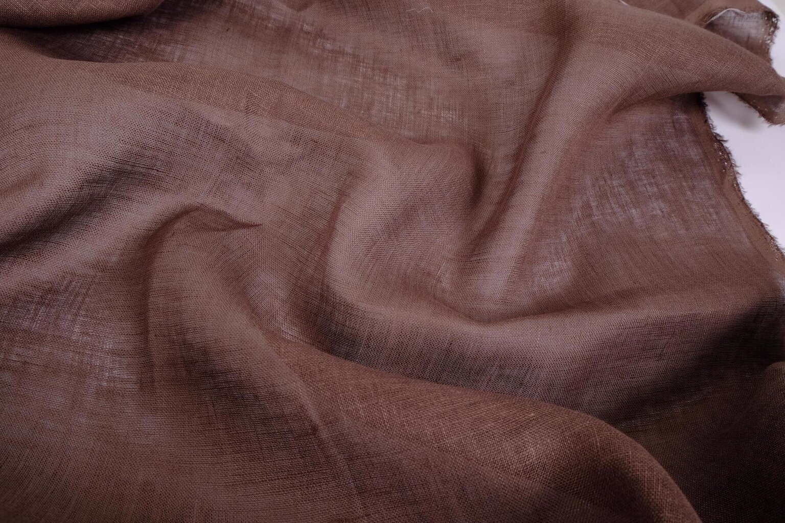 Linane kangas, pruuni värvi цена и информация | Kangad | kaup24.ee