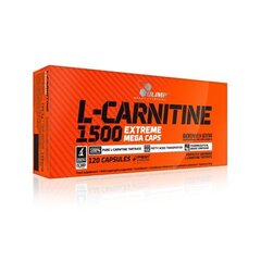 Olimp L-carnitine 1500 Extreme Mega Caps 120 kapslit hind ja info | L-karnitiin | kaup24.ee