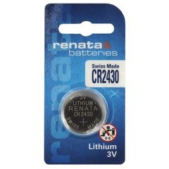 Patarei Renata CR2430-1BB Blisteris 1 tk цена и информация | Аккумуляторы, батарейки | kaup24.ee