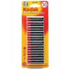 Батарейки KODAK R6-10BB EXTRA HEAVY DUTY AA, 10 шт. цена и информация | Батерейки | kaup24.ee