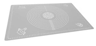 Neslystantis silikoninis kilimėlis 64x45cm,tešlos kilimėlis,išvyniojamas silikoninis kilimėlis 14107 цена и информация | Формы, посуда для выпечки | kaup24.ee