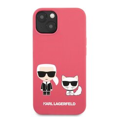 KLHCP13SSSKCP Karl Lagerfeld and Choupette Liquid Silicone Case for iPhone 13 mini Red цена и информация | Чехлы для телефонов | kaup24.ee