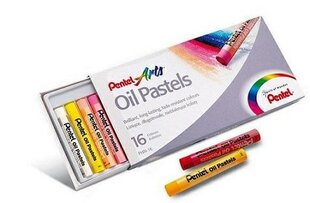 Масляные пастели Pentel, 16 шт. цена и информация | Смягчает воду и защищает Вашу посудомоечную машину от извести. | kaup24.ee