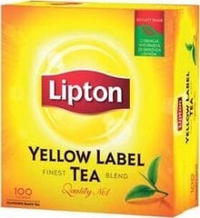 Tee Lipton Yellow Label, ümbrikuta 100tkx2g/pk/2 hind ja info | Tee | kaup24.ee