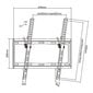 Cabletech UCH0154, Vesa, 26" - 55" hind ja info | Teleri seinakinnitused ja hoidjad | kaup24.ee